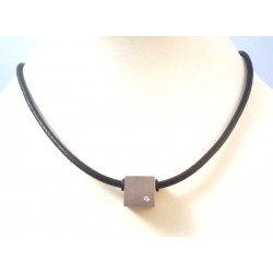 Hommes en acier inoxydable et diamant collier BORSARI PRICE TAG £ 65