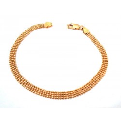 PULSERA UNISEX EN MODELO DE BOLA DE ORO AMARILLO DE 18 KT