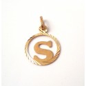 INITIAL LETTER S PENDANT NECKLACE CORD + FREE GIFT