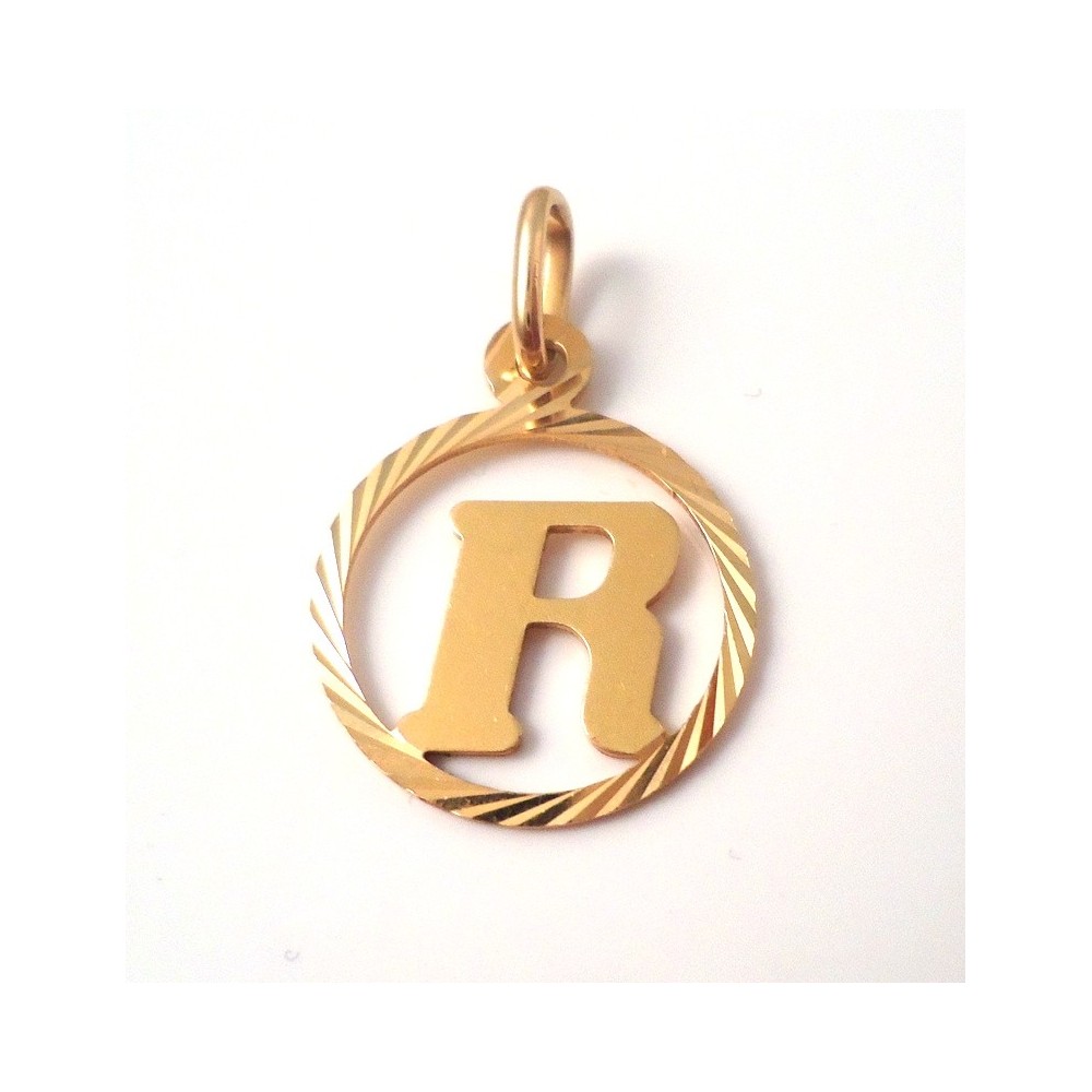 Collana Iniziale Pave Lettera 'R' Philip Jones Con Cristalli Zirconia - Placcata Argento