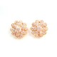 PENDIENTES en 18 KT amarillo oro con Circonita blanca 