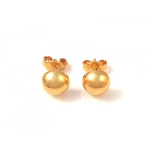 ORECCHINI IN ORO GIALLO 18 KT MODELLO SFERA