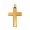 CIONDOLO CROCE IN ORO GIALLO 18 KT + COLLANA IN OMAGGIO