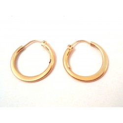 EARRINGS HOOPS YELLOW GOLD 18 KT