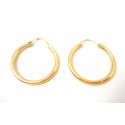 BOUCLES D'OREILLES CERCEAUX EN OR JAUNE 18 KT 