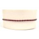 BRACCIALE TENNIS IN ORO BIANCO 18KT CON ZIRCONI ROSSI