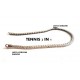 BRACCIALE TENNIS DA UOMO DOUBLE IN ORO BIANCO ZIRCONI BIANCHI E NERI