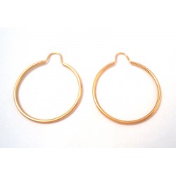 PENDIENTES DE ARO EN AMARILLO ORO 18 KT 