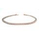 BRACCIALE TENNIS IN ORO BIANCO 18KT CON ZIRCONI BANCHI