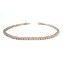 BRACCIALE TENNIS IN ORO BIANCO 18KT CON ZIRCONI BANCHI