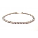 BRACCIALE TENNIS IN ORO BIANCO 18KT CON ZIRCONI BANCHI