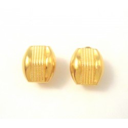 EARRINGS IN YELLOW GOLD 18 KT WITH LOCKING CLIPS