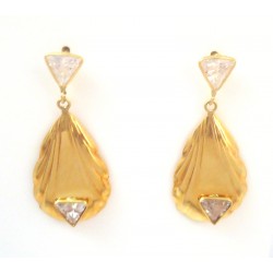 EARRINGS IN 18 KT YELLOW GOLD with CLIPS