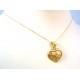 COLLANA DA DONNA CON CIONDOLO CUORE IN ORO GIALLO 18 KT