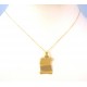 COLLANA DA UOMO CON PERGAMENA IN ORO GIALLO E BIANCO 18 KT