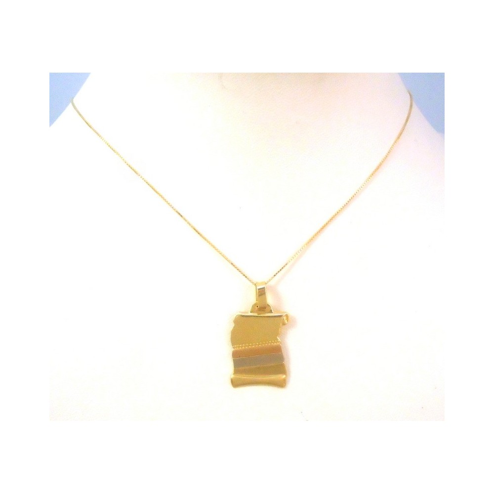 Amberta Allure Collana In Oro Giallo 9 Ct - Sottile E Leggera, Lunghezza 40cm, Con Certificato