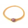 UNOAERRE PULSERA EN PLATA DE LEY CON BOLA DE COBRE BRILLO GRIS