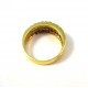 Amarillo anillo en 18 KT y oro blanco con diamantes