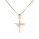 SILVER BOW NECKLACE WHITE GOLD 18 KT and Zircons