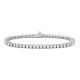 BRACCIALE TENNIS UNISEX IN ARGENTO RODIATO ORO BIANCO CON ZIRCONI