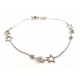 BRACCIALE IN ORO BIANCO 18KT CON STELLE