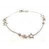 BRACCIALE IN ORO BIANCO 18KT CON STELLE