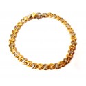 BRACCIALE DA UOMO IN ORO GIALLO E BIANCO 18KT