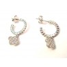 PENDIENTES DE PLATA CON CIRCONITA