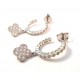 BOUCLES D'OREILLES EN ARGENT AVEC ZIRCON CUBIQUE