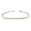 BRACCIALE TENNIS IN ORO BIANCO 18 KT CON ZIRCONI BIANCHI TAGLIO BRILLANTE