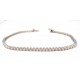 BRACCIALE TENNIS IN ORO BIANCO 18 KT CON ZIRCONI BIANCHI TAGLIO BRILLANTE