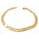 BRACCIALE DA UOMO IN ORO GIALLO E BIANCO 18 KT MODELLO CATENA