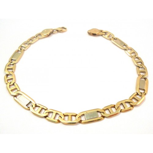 Bracciale uomo Santoma in oro giallo e bianco 18 kt