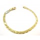 BRACCIALE DA UOMO CATENA IN ORO GIALLO E BIANCO 18 KT 