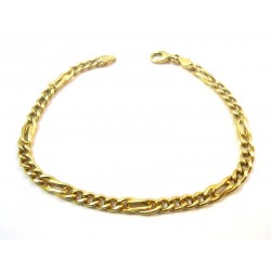 BRACCIALE CATENA IN ORO GIALLO 18 KT MODELLO DA UOMO