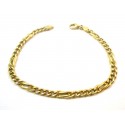 BRACCIALE CATENA IN ORO GIALLO 18 KT MODELLO DA UOMO