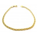 BRACCIALE CATENA DA UOMO IN ORO GIALLO 18 KT 