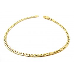 BRACCIALE CATENA DA UOMO IN ORO GIALLO 18 KT 