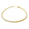 BRACCIALE CATENA DA UOMO IN ORO GIALLO 18 KT 