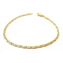 BRACCIALE CATENA DA UOMO IN ORO GIALLO 18 KT 