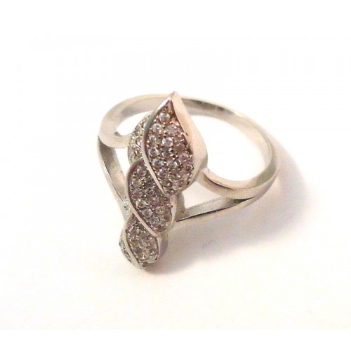 DARE RING WHITE GOLD 18 KT RHODIUM PLATED SILVER LADIES with CUBIC ZIRCONIA