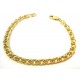 BRACCIALE CATENA A DOPPIO INTRECCIO IN ORO GIALLO 18 KT UNISEX
