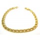 BRACCIALE CATENA A DOPPIO INTRECCIO IN ORO GIALLO 18 KT UNISEX