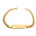 BRACCIALE CON PIASTRINA IN ORO GIALLO 18 KT 