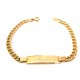 BRACCIALE CON PIASTRINA IN ORO GIALLO 18 KT 