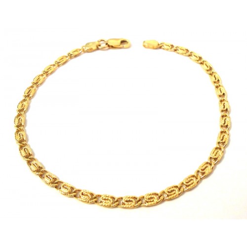 BRACCIALE CATENA IN ORO GIALLO 18 KT 