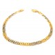 BRACCIALE CATENA IN ORO GIALLO E BIANCO 18 KT