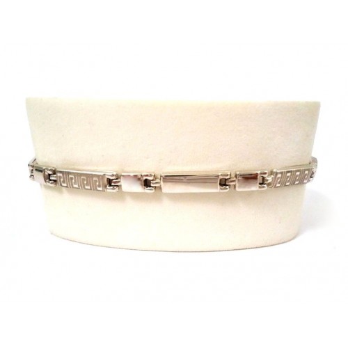 BRACCIALE IN ORO BIANCO 18 KT MODELLO DA UOMO