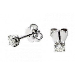 RHODIUM-PLATED SILVER EARRINGS IN WHITE GOLD WITH WHITE PEARLS