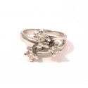 TRILOGY RING WITH DIAMONDS FROM THE WOMAN IN WHITE GOLD 18 KT 